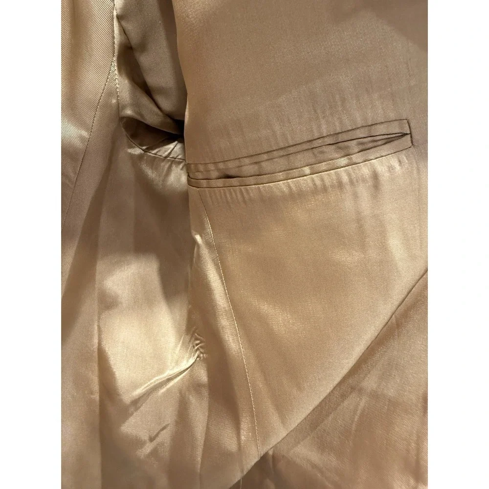 Lauren Ralph Lauren‎ Overcoat 100% Camel Hair Beige Size 10 Trench Coat Pea Coat